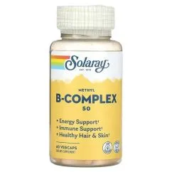 Витамины и минералы Solaray Methyl B-Complex 50 60 veg caps (076280599121)