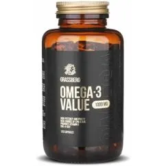 Вітаміни та мінерали Grassberg Omega 3 1000 mg Value 120 caps (19584-01)