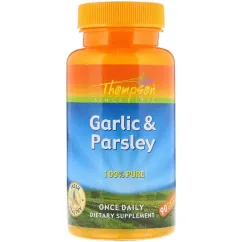 Натуральна добавка Thompson Garlic & Parsley 90 капсул (19328-01)