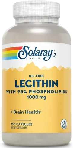 Натуральная добавка Solaray Lecithin 1000 mg 250 капсул (20172-01)