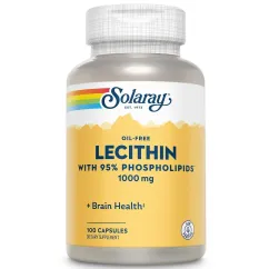 Натуральна добавка Solaray Lecithin 1000 mg 100 капсул (20201-01)