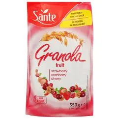 Заменитель питания Sante Fit Granola 300 г strawberry & cherry (20886-01)