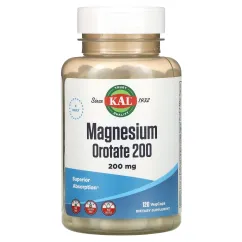 Витамины и минералы KAL Magnesium Orotate 200 120 veg caps (021245710608)