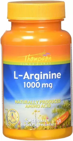 Амінокислота Thompson L-Arginine 1000 mg 30 tabs (031315190094 )