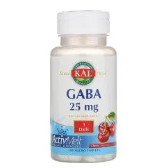 Аминокислота KAL GABA 25 mg cherry natural 120 micro tabs (021245877684)