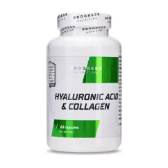 Натуральная добавка Progress Nutrition Hyaluronic Acid & Collagen 60 капсул (21834-01)