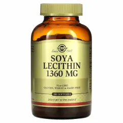 Натуральна добавка Solgar Soya Lecithin 180 капсул (21971-01)