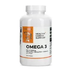 Вітаміни та мінерали Progress Nutrition Omega 3 + Vitamin E 180 softgels (22429-01)