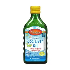 Натуральна добавка Carlson Labs Kid's Cod Liver Oil Liquid 550 mg wild Norwegian 250 ml (18575-02)
