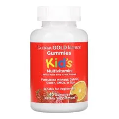 Витамины и минералы California Gold Nutrition Kids Multivitamin Gummies 60 gummies (898220012008)