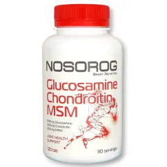 Натуральная добавка Nosoroг Glucosamine Chondroitin MSM 120 таб (10021-01)