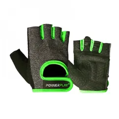 Рукавички для тренувань PowerPlay Womans Fitness Gloves Grey-Green 2935/M size(20949-01)