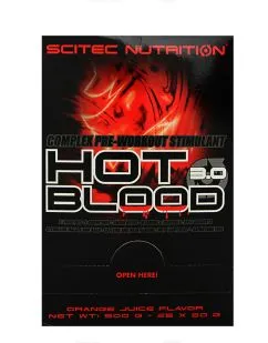 Передтренувальний комплекс Scitec Nutrition Hot Blood 3.0 25*20 г orange juice (02246-03)