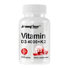 Вітаміни та мінерали IronFlex Vitamin D3 4000+K2 100 tab (21415-01)