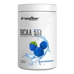 Аминокислота IronFlex BCAA 2:1:1 blue raspberry 500 g (18201-13)