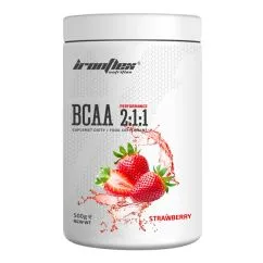 Амінокислота IronFlex BCAA 2:1:1 strawberry 500 g (18201-02)