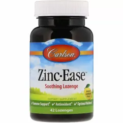 Витамины и минералы Carlson Labs Zinc Ease 42 lozenges (088395053405)
