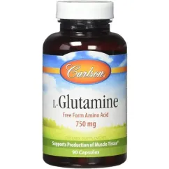 Аминокислота Carlson Labs L-Glutamine 750 mg 90 caps (088395068218)