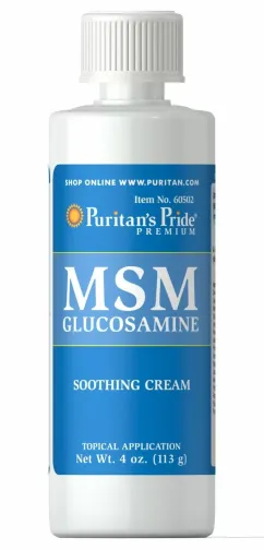 Натуральна добавка Puritan's Pride MSM Glucosamine Cream 113г (19230-01)
