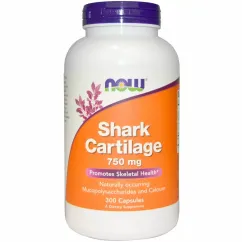 Натуральна добавка Now Foods Shark Cartilage 750 mg 300 капсул (07731-01)