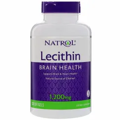 Натуральна добавка Natrol Lecithin 1,200 mg 120 капсул (19067-01)