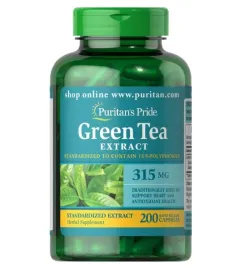 Натуральна добавка Puritan's Pride Green Tea Extract 200 капсул (09867-01)