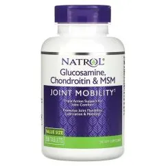 Натуральная добавка Natrol Glucosamine, Chondroitin & MSM 150 таб (19012-01)