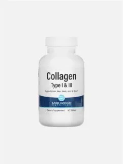 Натуральна добавка Lake Avenue Nitrition Collagen Type 1&3 365 таб (20844-01)