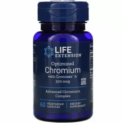 Витамины и минералы Life Extension Optimized Chromium 500 mg 60 veg caps (737870150466)
