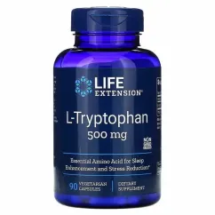 Амінокислота Life Extension L-Tryptophan 500 mg 90 veg caps (737870172291)