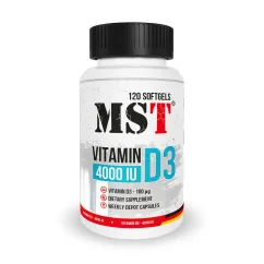 Витамины и минералы MST Vitamin D3 4000 IU (100 mcg) 120 softgels (22399-01)