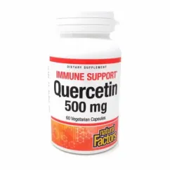 Натуральна добавка Natural Factors Quercetin 500 mg 60 капсул (20845-01)