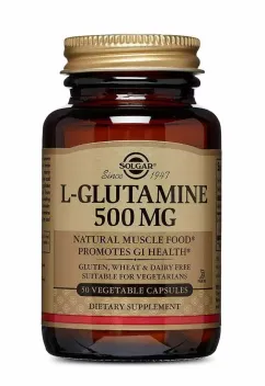 Амінокислота Solgar L-Glutamine 500 mg 50 veg caps (033984013209)