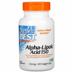Жироспалювач Doctor's Best Alpha-Lipoic Acid 150 120 капсул (08685-01)