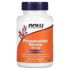 Натуральна добавка Now Foods Phosphatidyl Serine 100 mg 120 капсул (19485-01)