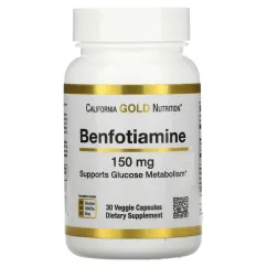 Натуральная добавка California Gold Nutrition Benfotiamine 150 mg 30 капсул (21974-01)