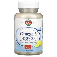 Витамины и минералы KAL Omega 3 60 softgel (021245864820)