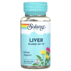 Натуральна добавка Solaray Liver Blend SP-13 100 капсул (19371-01)