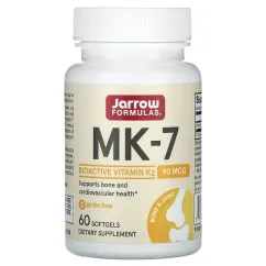Вітаміни та мінерали Jarrow Formulas MK-7 90 mcg 60 softgels (790011300014)