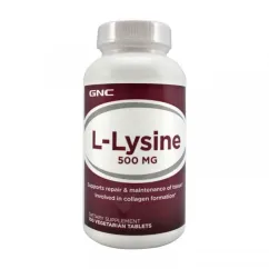 Амінокислота GNC L-lysine 500 100 veg tabs (00833-01)