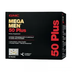 Витамины и минералы GNC Mega Men 50 Plus 30 packs (02072-01)