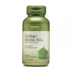 Натуральная добавка GNC Ginkgo Biloba 60 mg 100 капсул (02266-01)