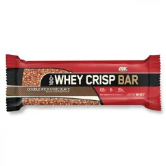 Батончик Optimum Nutrition 100% Whey Crisp Bar 65 г double rich chocolate (04628-01)