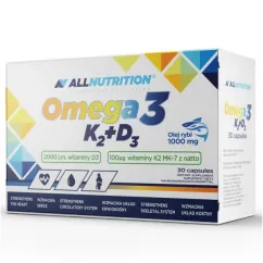 Витамины и минералы AllNutrition Omega 3+K2+D3 30 caps (07902-01)