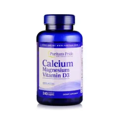 Вітаміни та мінерали Puritan's Pride Calcium Magnesium Vitamin D3 240 caplets (09862-01)