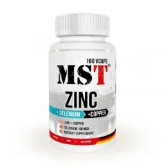 Вітаміни та мінерали MST Zinc + Selenium + Copper 100 veg caps (18609-01)