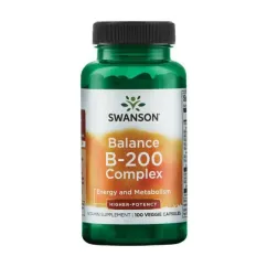 Витамины и минералы Swanson Balance B-200 Complex 100 veg caps (18785-01)