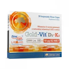 Вітаміни та мінерали Olimp Gold-Vit D3 + K2 (2000 IU/50 µg) 30 caps (18879-01)
