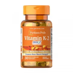 Витамины и минералы Puritan's Pride Vitamin K-2 50 mcg 30 softgels (19111-01)