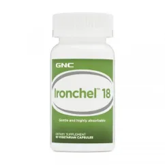 Вітаміни та мінерали GNC Ironchel 18 90 veg caps (19303-01)